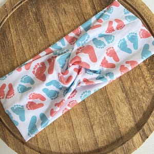 Baby Feet Blanket Twist Headband