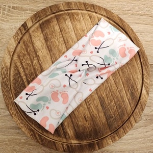 Stethescopes & Baby Feet Twist Headband