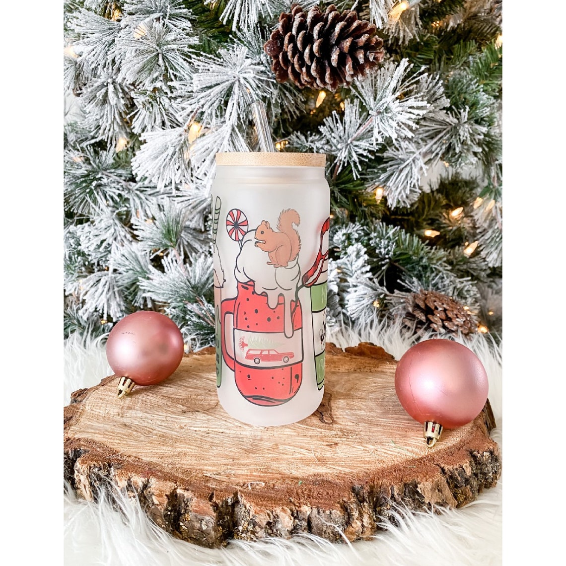 Christmas Vacation // Beer Can Glass Cup // Christmas Vacation Glass ...