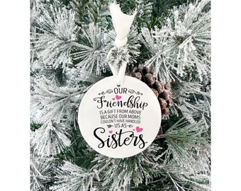 Friendship ornament // Best friend gift // Christmas ornament // Christmas tree ornament // gift for best friend // bff gift