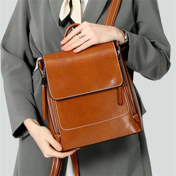 British leather backpack online