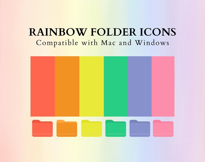 70 Cute Desktop Folder Icons, Mac + Windows Folders Icons, Mac Kawaii ...