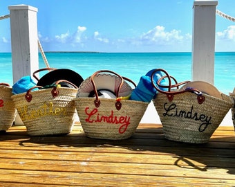 Bachelorette Gift Bag, Bridesmaid Bag, Personalized Bachelorette Party, Personalized Picnic Bag, Chic Holiday & Vacation Women's Handbag