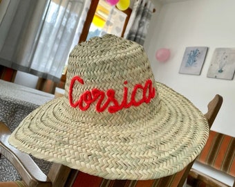 Bride gift, Personalized Straw Sun Hat For Women, Custom Beach Hat, Bridal Shower Day Or Bachelorette Day,