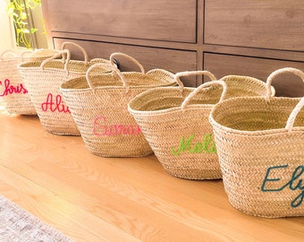 Borse e cestini floreali personalizzati per la tua festa di matrimonio, borsa da spiaggia personalizzata, bomboniere per addio al nubilato