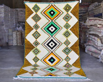 Costum Moroccan Colorful Rug, Area Rugs for Bedroom Livingroom, Soft Rug, boho rug, berber carpet, bohemian rug, Handmade rug, Boujaad Rug