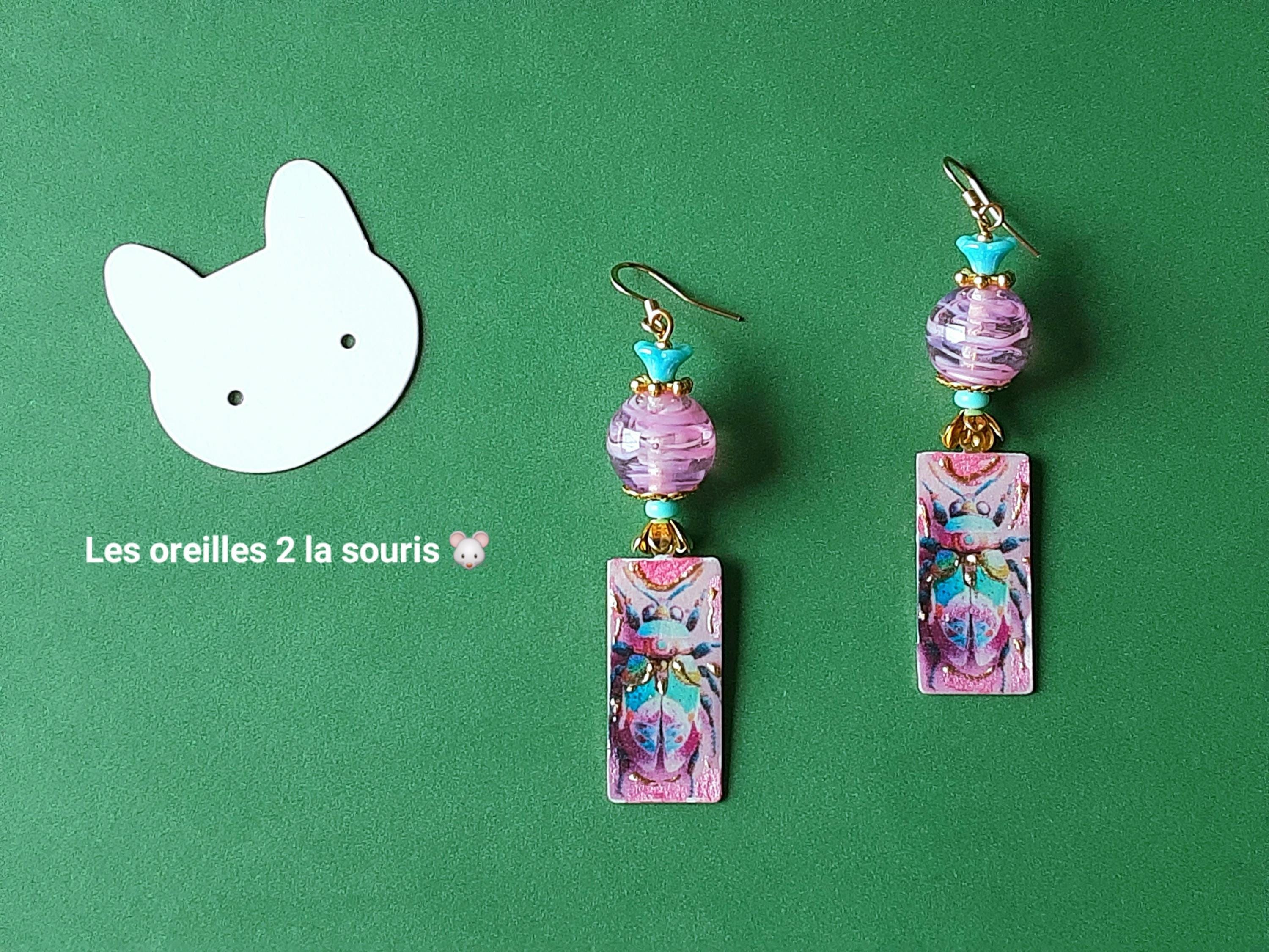 Boucles D'oreilles Insectes Réalistes - 2 Paires, Design Mouche Drôle Et Original, En Silicone, Pour Farces Ou Style Décalé - 11