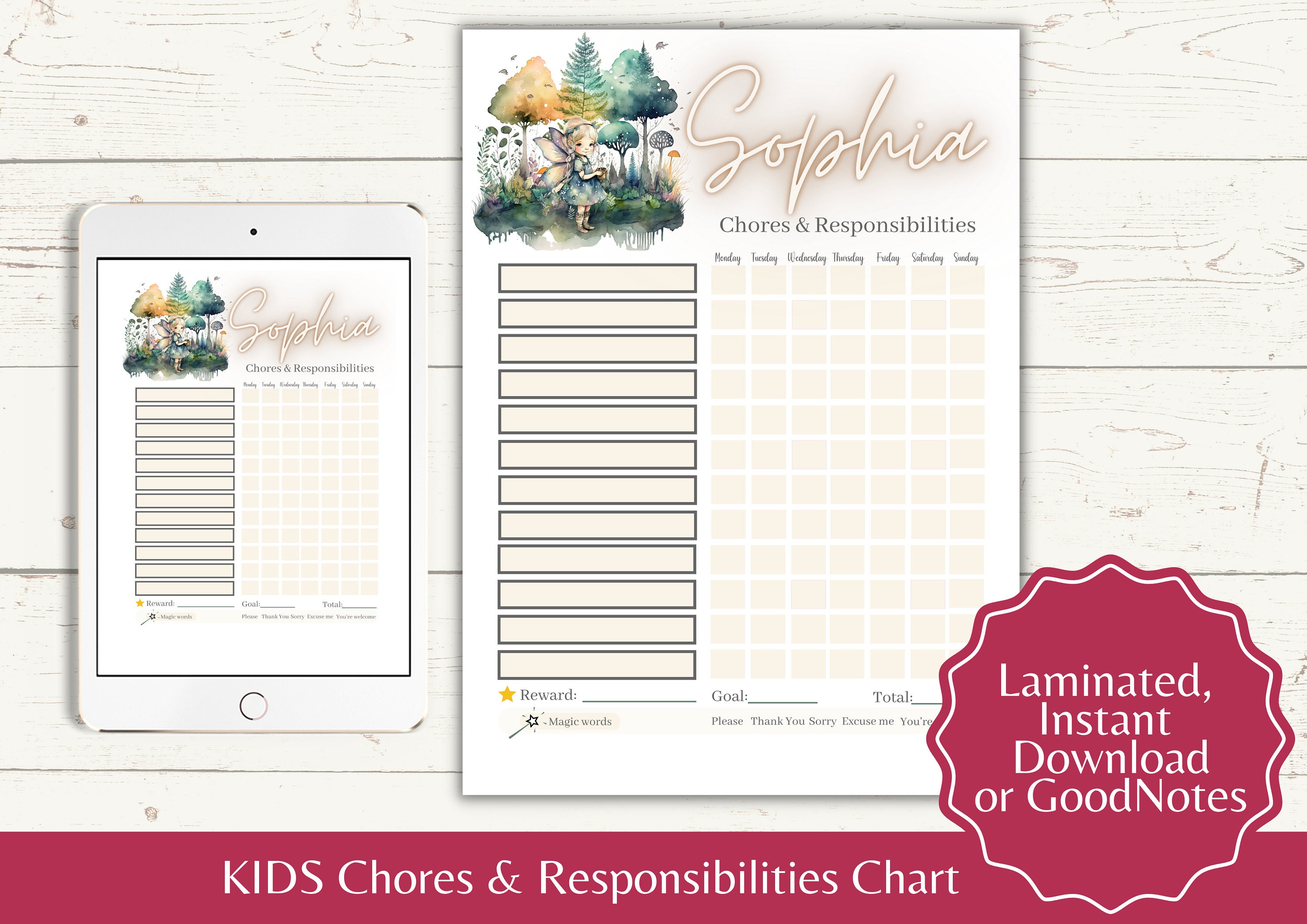 Beautiful view of Encouraging Responsibility With Lacing Chore Charts