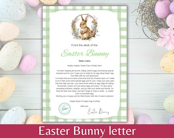 Personalized Easter Bunny Letter: Printable Keepsake (Digital Download)
