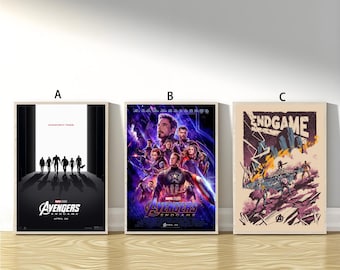 Avengers Endgame Minimalist Poster Canvas Art Home Decor