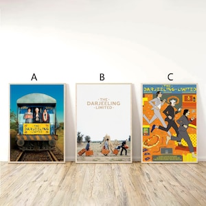 The Darjeeling Limited Poster Wes Anderson Film Art Movie Canvas Art Home Decor