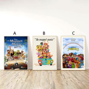The Muppet Movie Poster Minimalist Canvas Art Picture Canvas Printing Painting Wall Art Picture Family Home