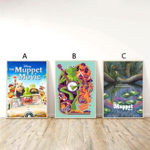 The Muppet Movie Poster Minimalist Canvas Art Picture Canvas Printing Painting Wall Art Picture Family Home
