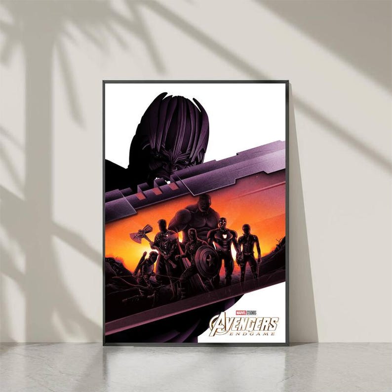 Avengers Endgame Minimalist Poster Canvas Art Home Decor - Etsy