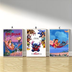 Lilo and Stitch Movie Poster Canvas Art Picture Canvas Printing Painting Wall Art Picture Family Home Bedroom Decor