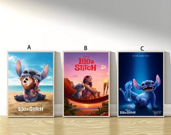 Lilo and Stitch Poster Canvas Art Home Decor