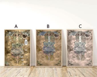 Made in Abyss map Poster Canvas Art Home Decor