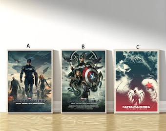 Captain America Winter Soldier Poster Canvas Art Home Decor
