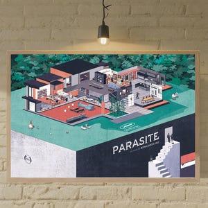 Parasite Movie Poster Minimalist Canvas Art Picture Canvas Printing Painting Wall Art Picture Family Home
