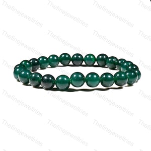 Green Jade Beads Mala Bracelet Prayer Beads Bracelet  Beads Crystal Bracelet Wrist Mala Beads Bracelet Christmas Gift Birthstone bracelet