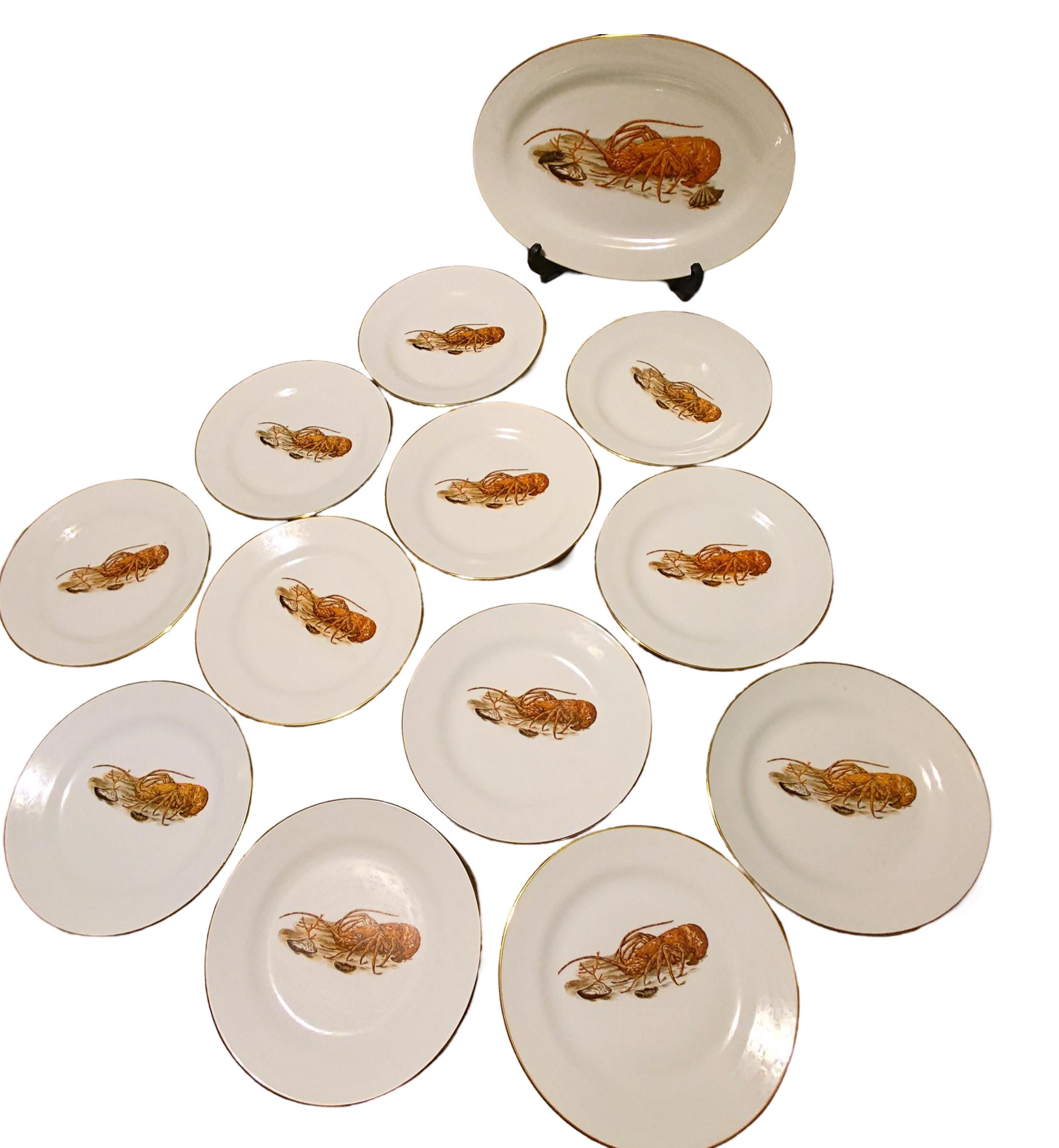 Vintage lobster plate - Etsy 日本