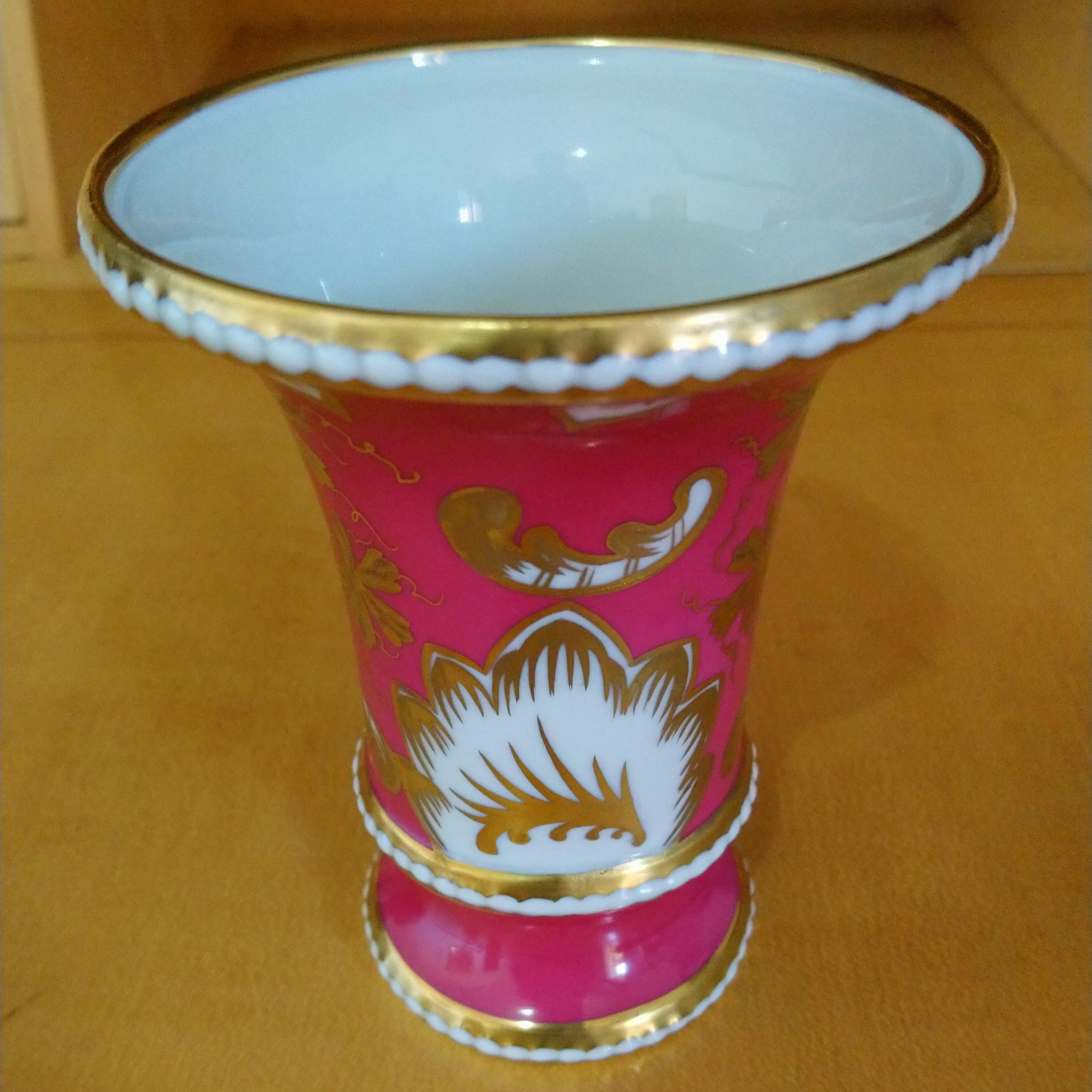 古代の希少なドレスデン磁器、カール・ティーメ作の小さな花瓶 - Etsy 日本