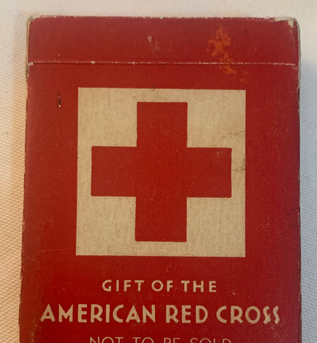 Vintage Military Playing Cards Aviator Cards 1944 Red Cross Etsy