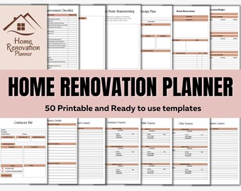 Room Renovation Planner: Modelli di progetti di interior design (PDF)