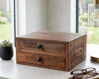 Reclaimed Waxed Wooden Draws