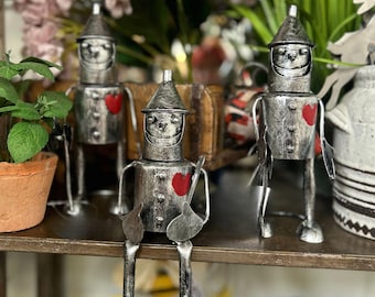 Mini Sitting or Standing Tin Man Indoor or Outdoor Use