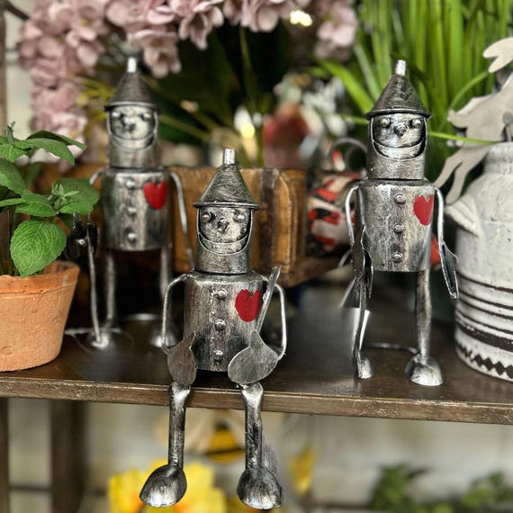 Mini Sitting or Standing Tin Man Indoor or Outdoor Use