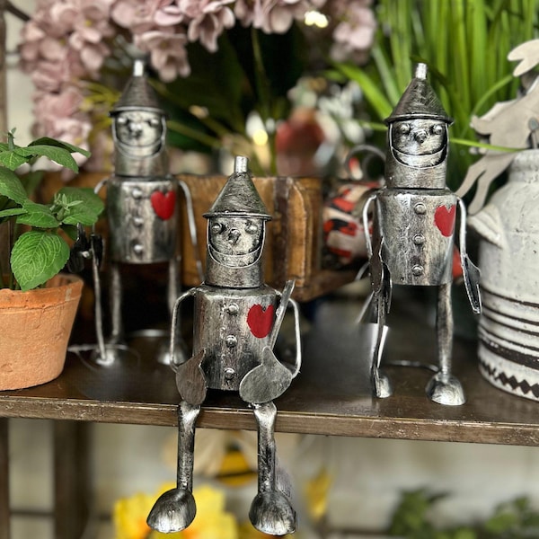 Mini Sitting or Standing Tin Man Indoor or Outdoor Use