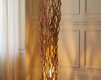Handcrafted Twig Floor Lamp | Indoor Lighting