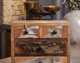 Reclaimed Wood Four Draws