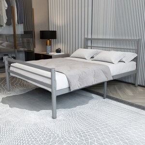 White twin bed frame with headboard and footboard deals
