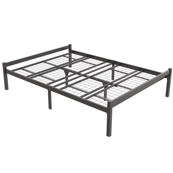 Felix Heavy Duty Metal Platform Bed,  Bed Frame with Under-Bed Storage, Strong Metal Mesh Base Support, Easy Assembly