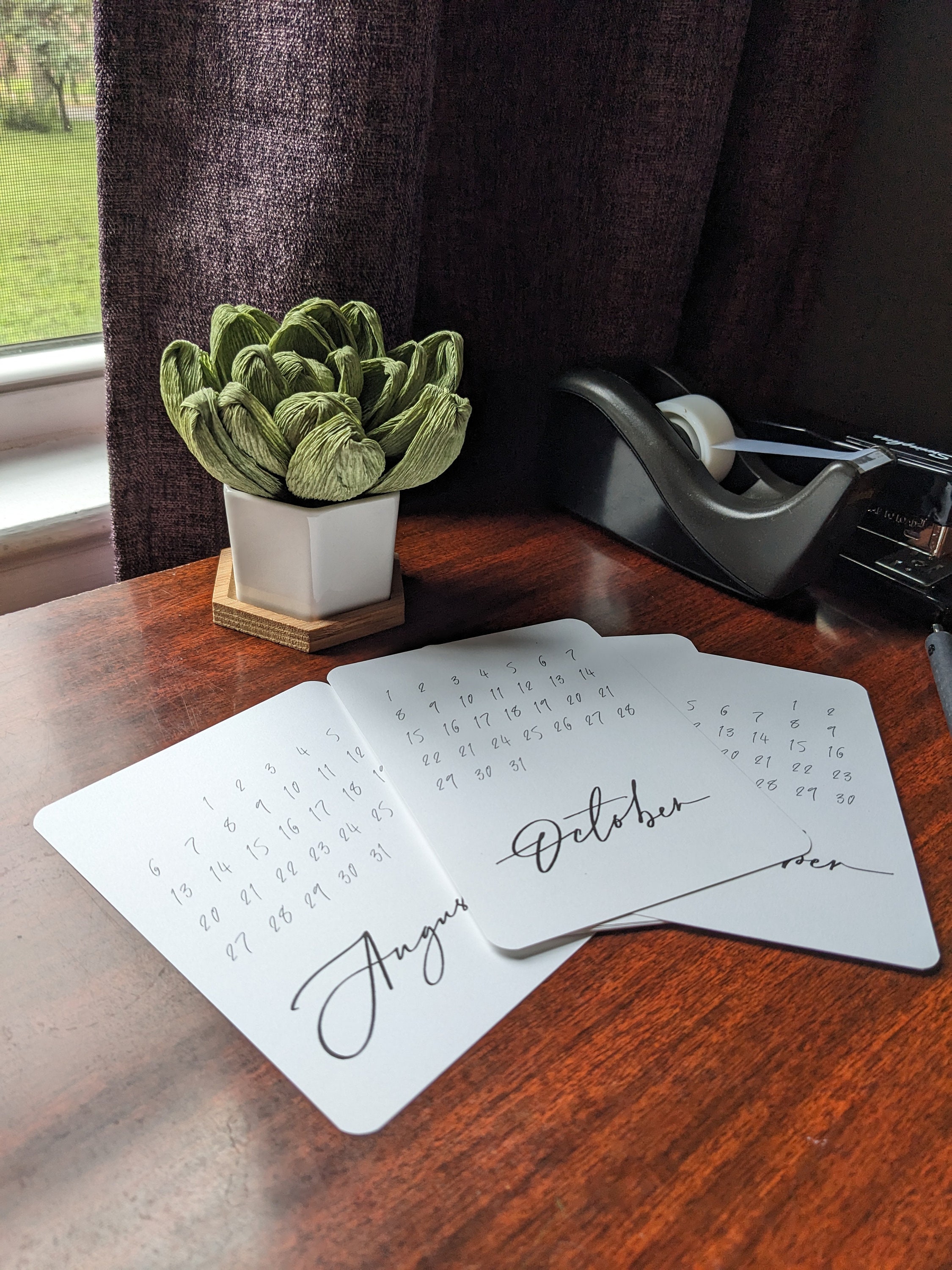 Printable 20232024 School Year Desk Calendar Digital Etsy