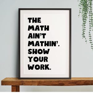 Funny Classroom Sign Printable | Instant Download | Teacher Decor | Middle School | High School | Classroom Wall Art | Teacher Humor Print