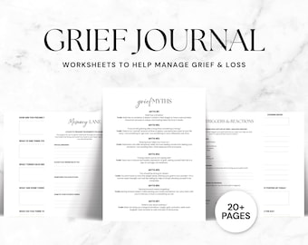 Verdrietdagboek | Pdf-dagboek | Zelfhulp bij rouwverwerking | Verdriet | Zelfzorg | Direct downloaden | Genezingswerkboek voor verlies