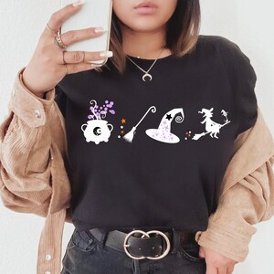 Halloween Shirt, Witch Shirt, Halloween Witch Shirt, Cute Halloween T-Shirts for Women, Cute Teacher Halloween T-Shirts, Mom Halloween