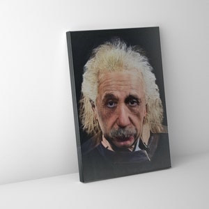 Albert Einstein Portrait Canvas | Science Wall Art, Ready to Hang