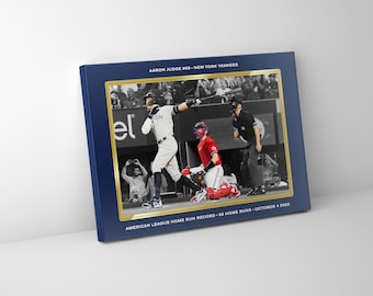 Aaron Judge Home Run #62 Canvas – New York Yankees Memorabilia