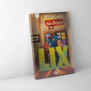 Philadelphia Eagles Super Bowl LIX Champion Let&#39;s Hunt Jalen Hurts - Premium Canvas - Premium Poster