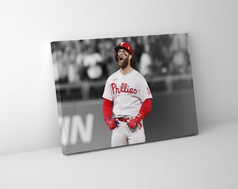 Bryce Harper Phillies Canvas Print | Ready to Hang Baseball Poster