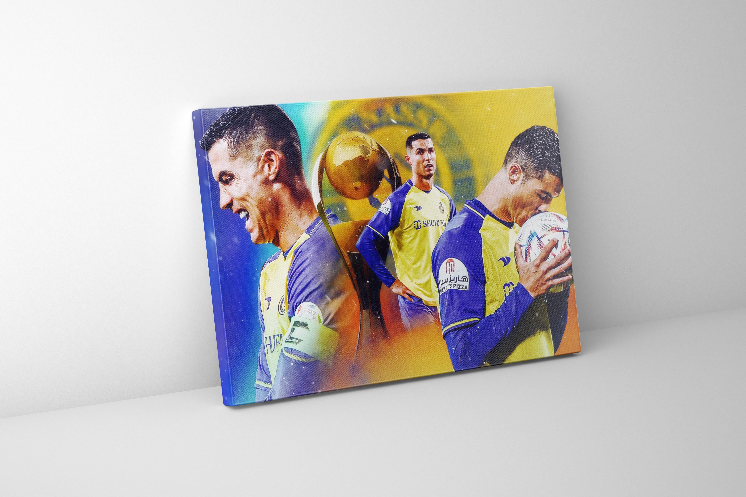 Al-Nassr Christiano Ronaldo Montage | Mounted Canvas - Ready to Hang