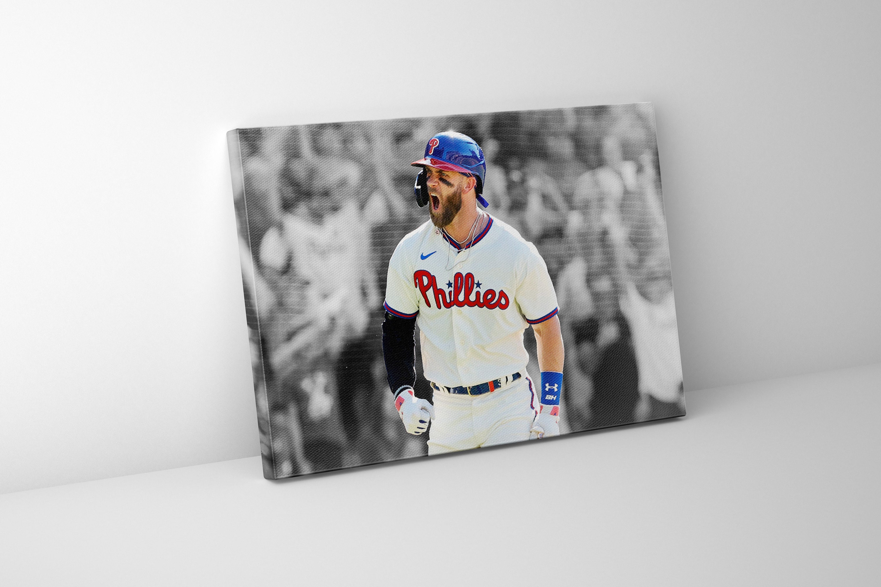 Bryce Harper Jersey  Art Board Print for Sale by athleteart20