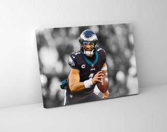 Jalen Hurts Eagles Canvas – Ready to Hang Football Art