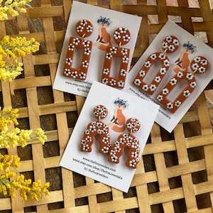 Mexican inspired earrings| barro earrings| clay earrings| fiesta earrings