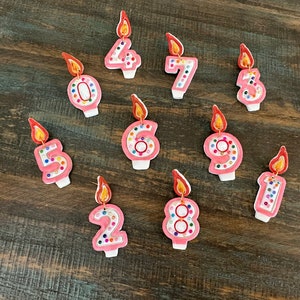 Birthday Candle Polymer Clay Earrings | Custom Number Earrings |Birthday Jewelry |Colorful Party Accessories |Lightweight Statement Earrings