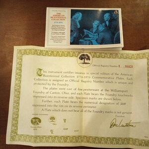 edición especial vintage de la colección bicentenario americana 1776-1976 commem